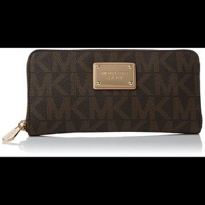 MMK Jet Set Travel Logo Continental Wallet